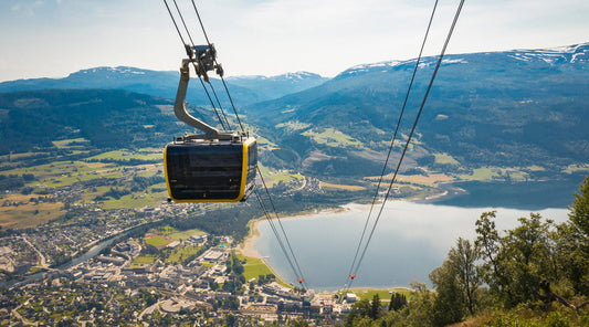 Voss Sentrum sett frå Voss Gondol