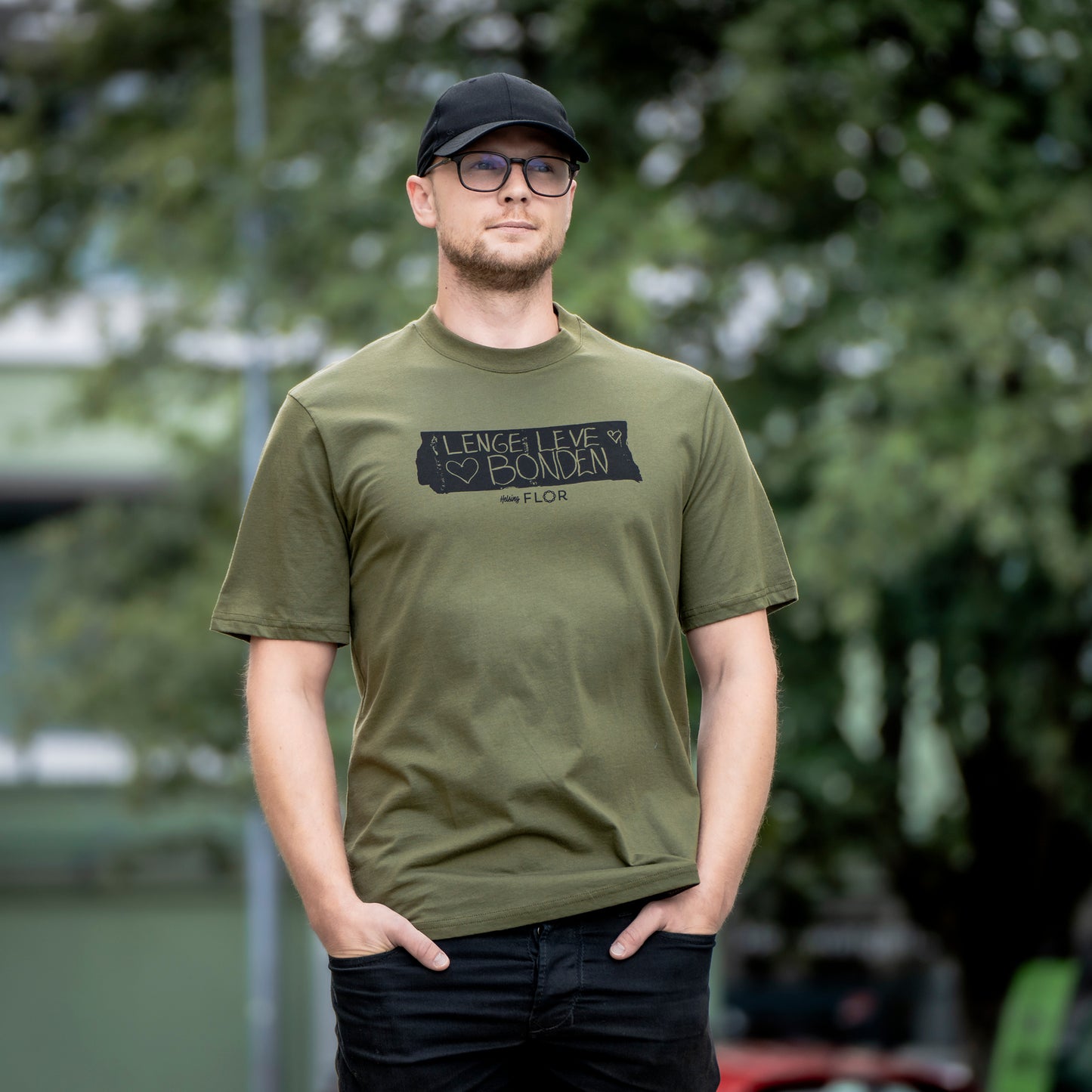 Bonde herre-t-skjorte