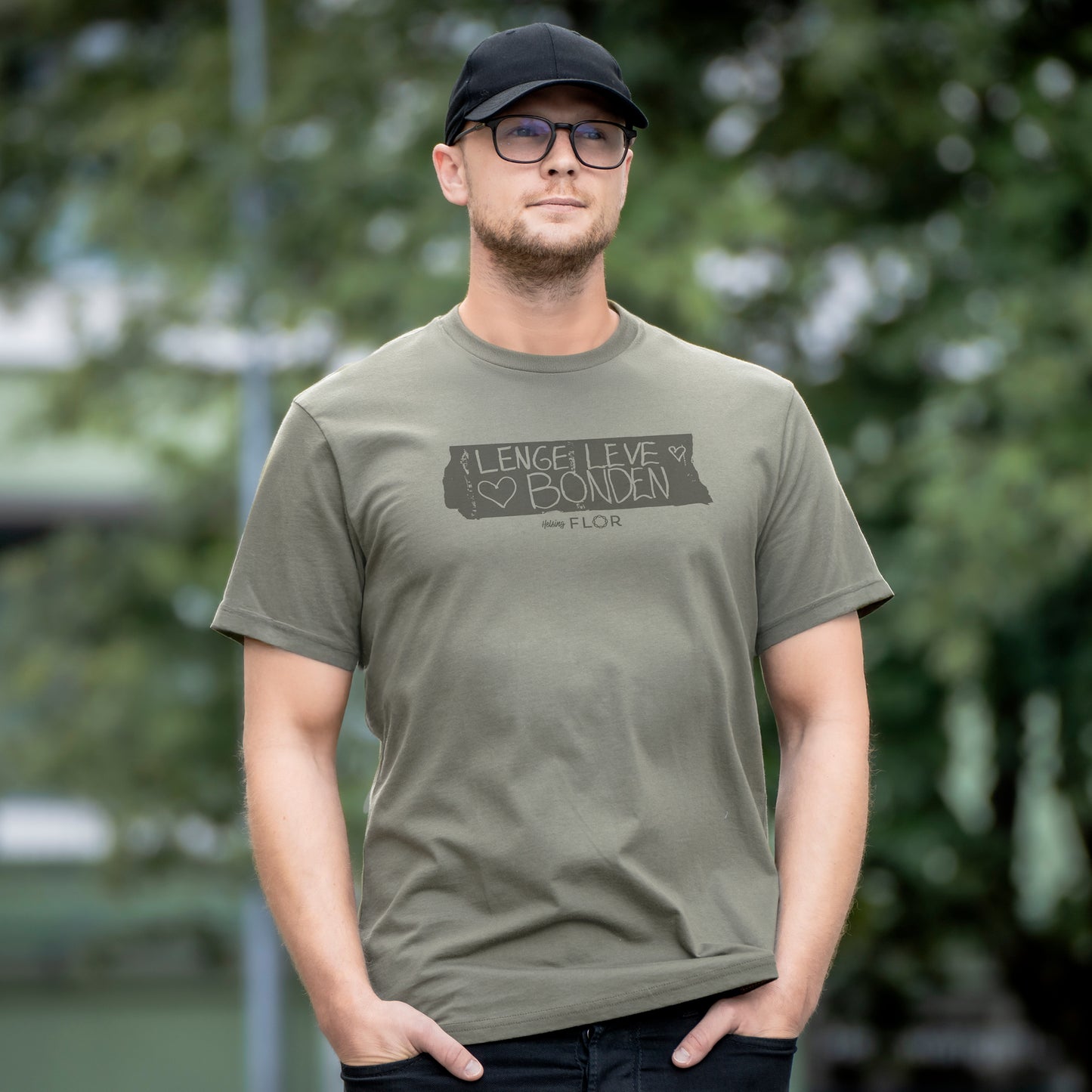 Bonde t-skjorte herre