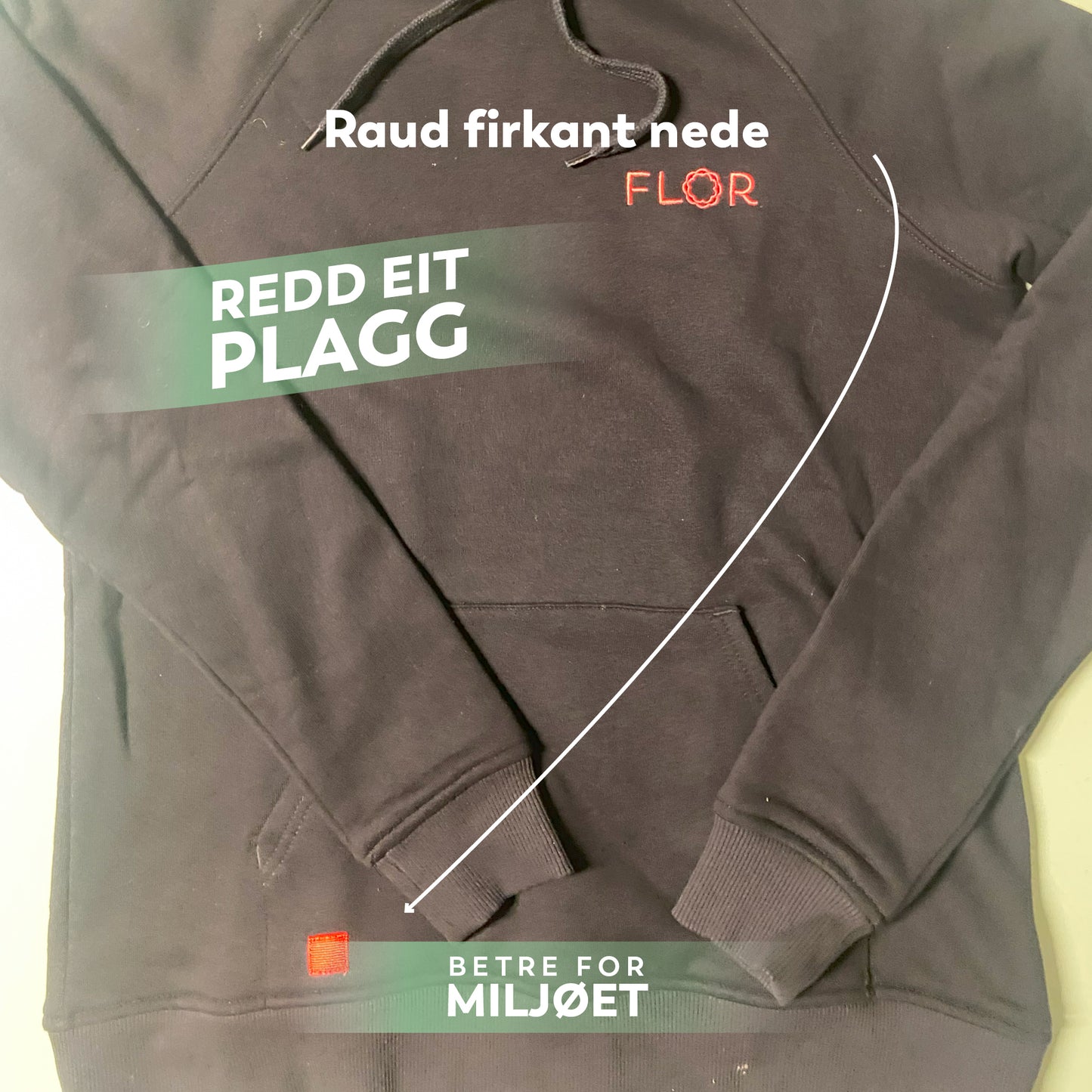 REP 25 - Kvardag hettegenser Svart XS