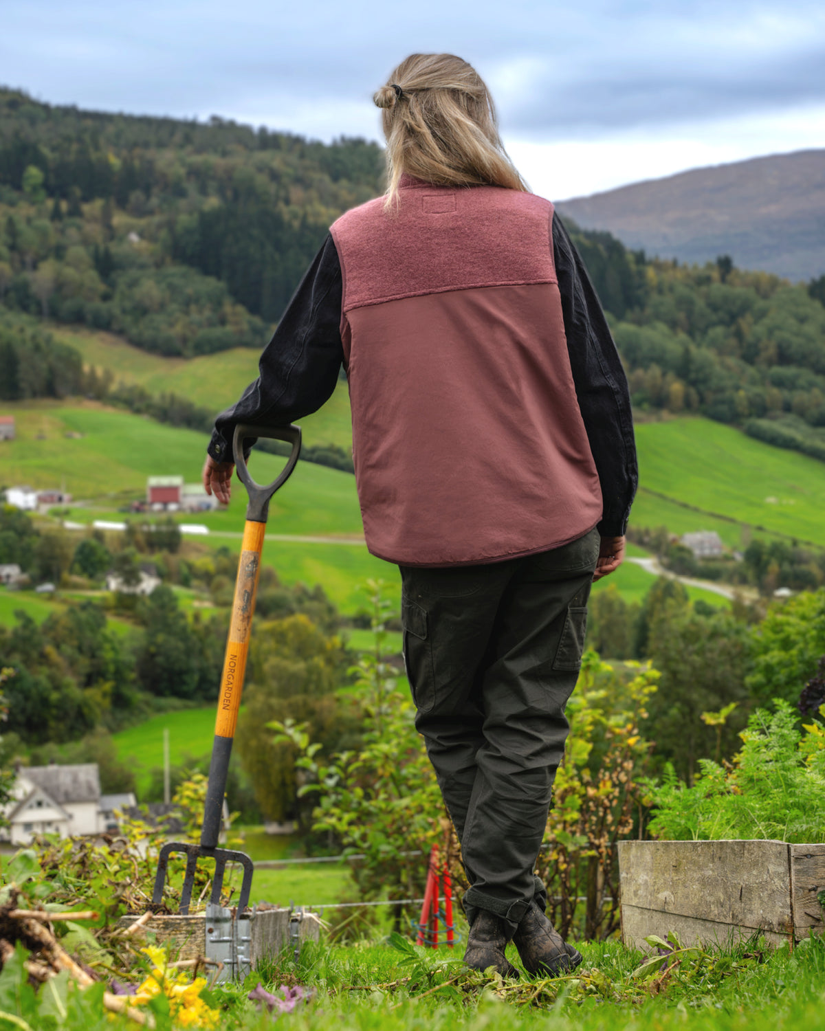Lun ullfleecevest - Vest - Mørk oliven | Flor - 4