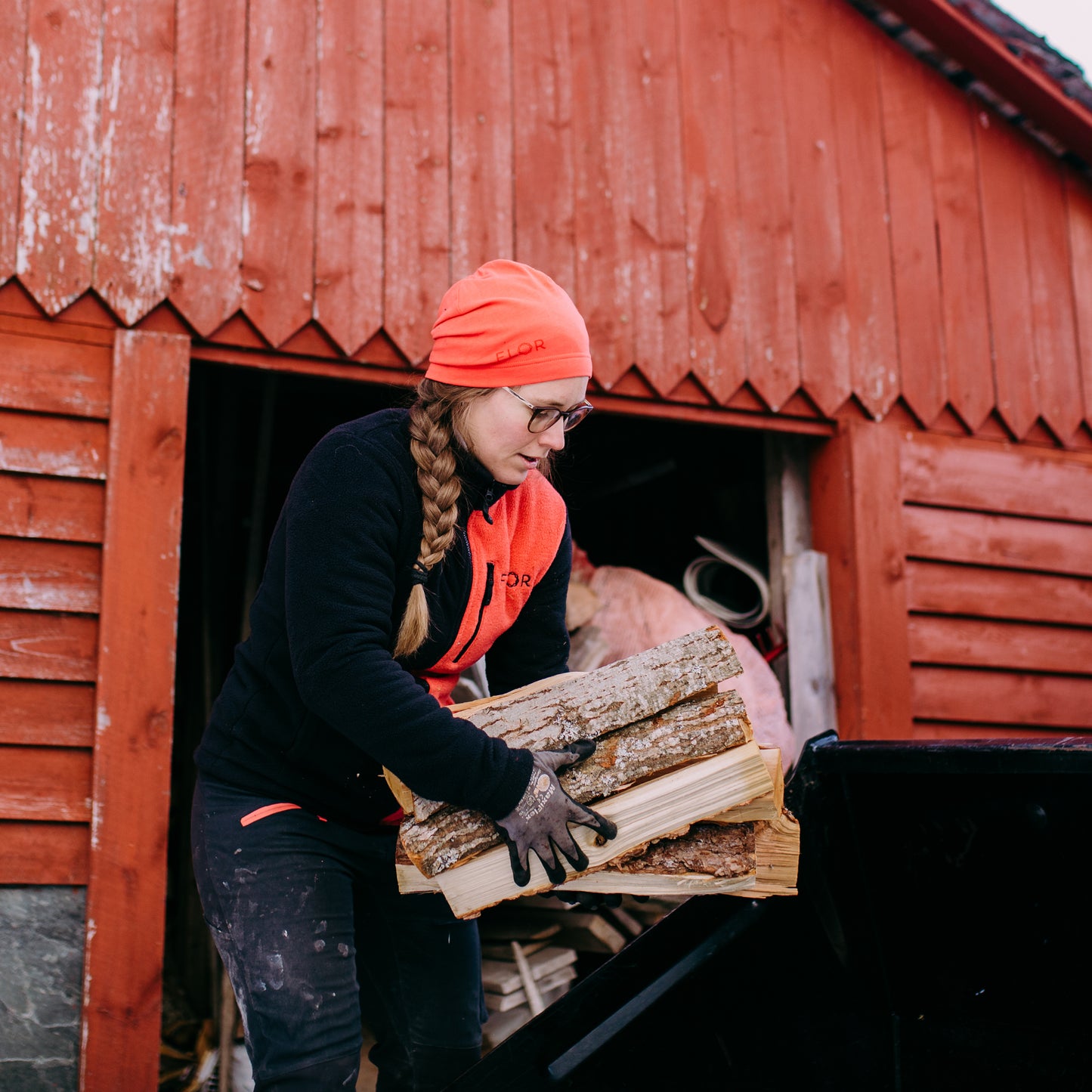Haoslått fleece