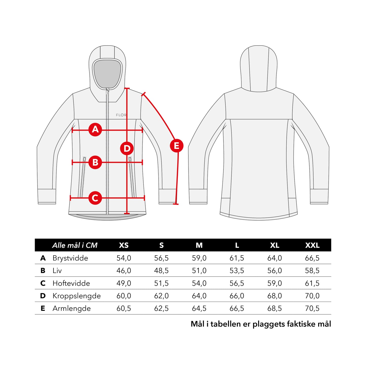 Nær mellomlagsjakke