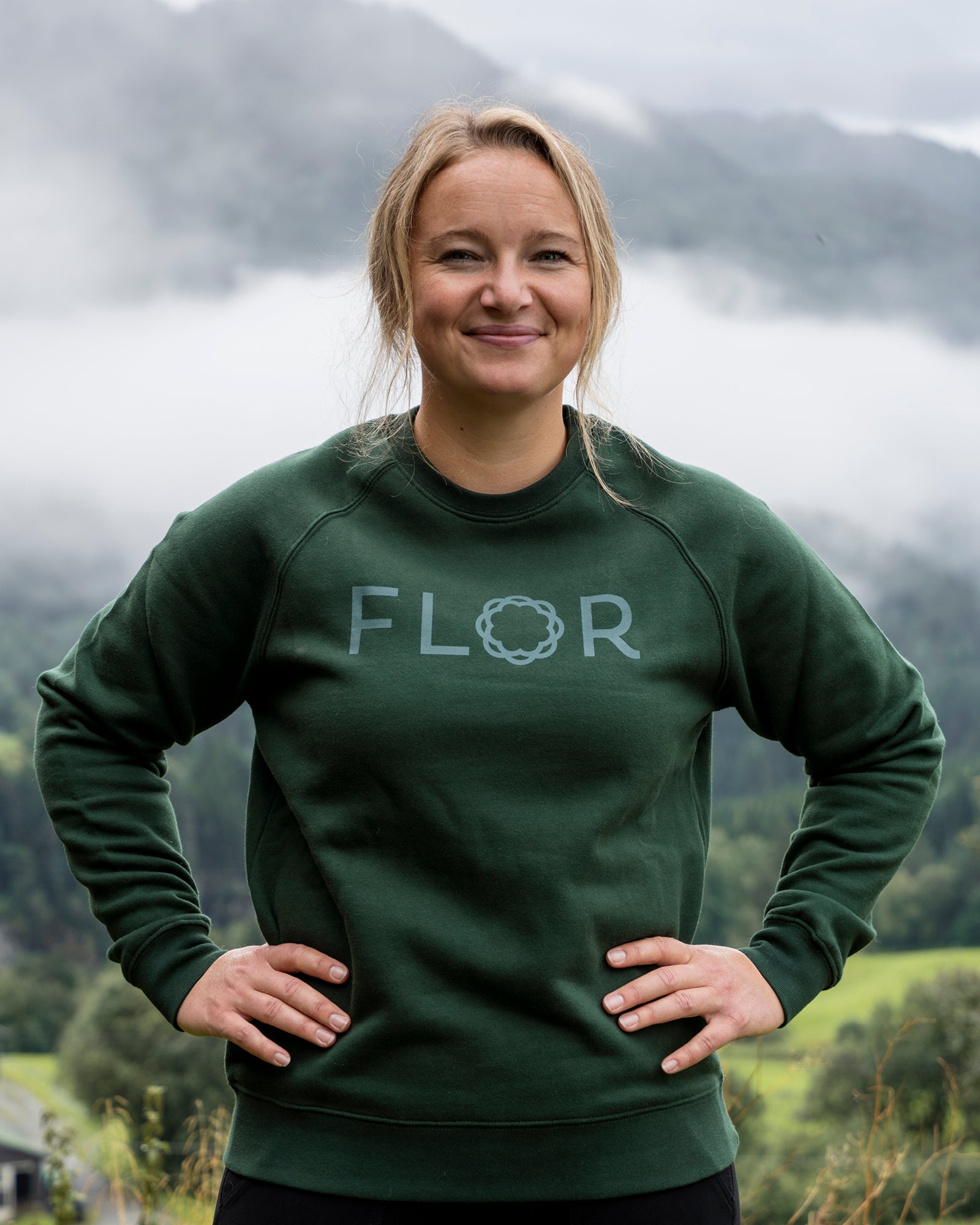 Flor bomullsgenser - Genser - Mørk grønn | Flor - 2