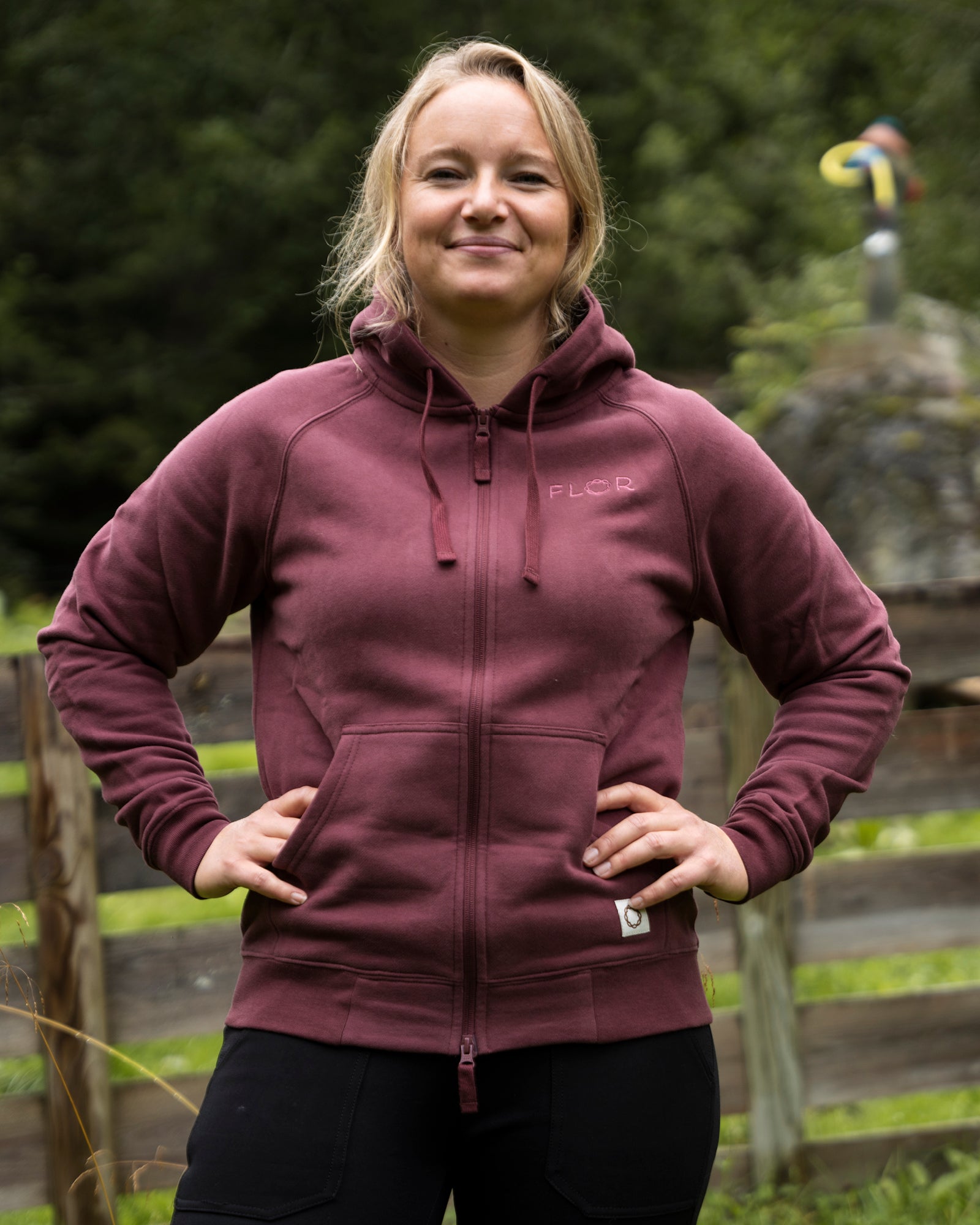 Flor hettejakke - Jakke - Mørk rose | Flor - 1