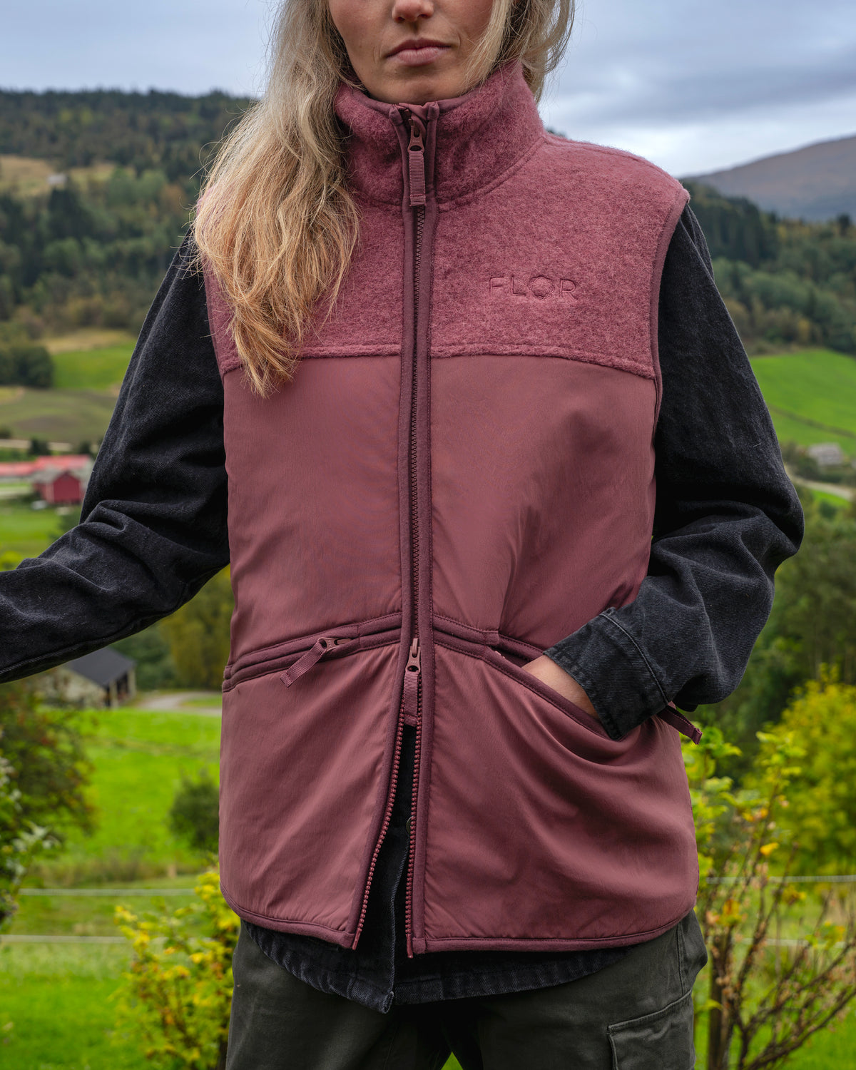 Lun ullfleecevest - Vest - Rose | Flor - 8