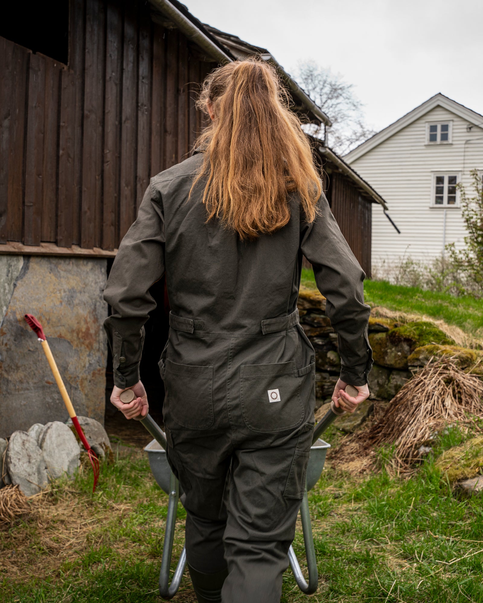 Kjeledress i bomull - Kjeledress - Mørk oliven | Flor - 10