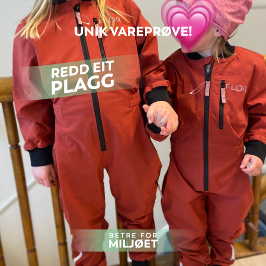 REP 25 - Flor barnedress Terrarød 6 - 8 år