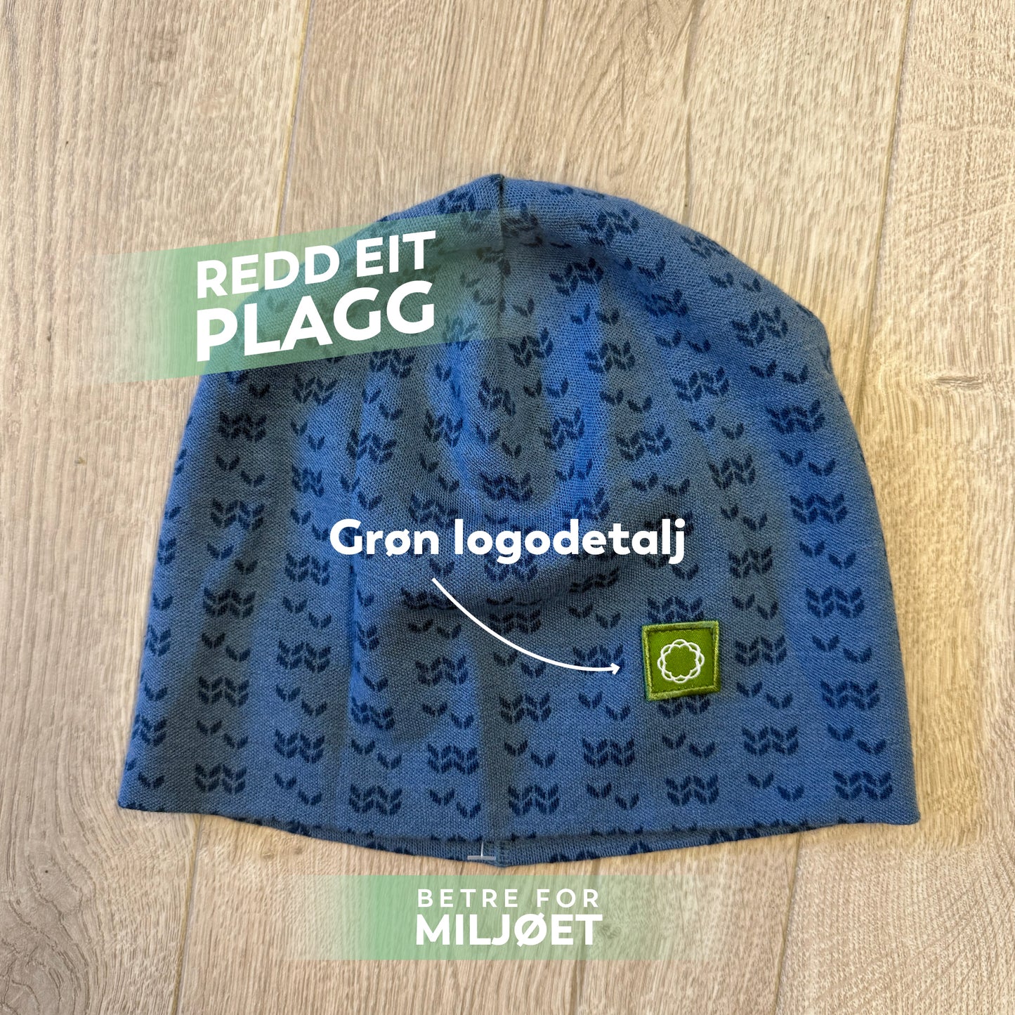 REP 25 - Lue i merinoull Blå