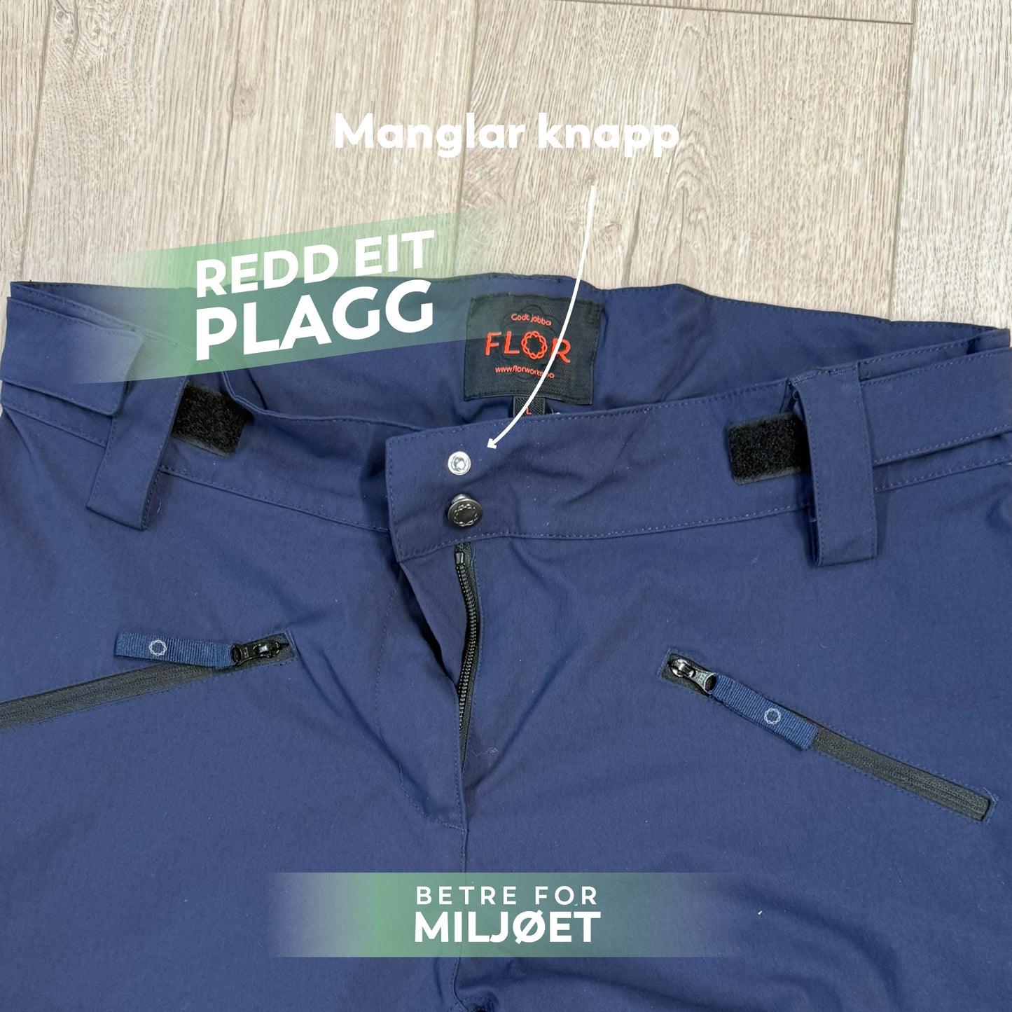 REP 25 - Våronn arbeidsbukse Mørk blå L