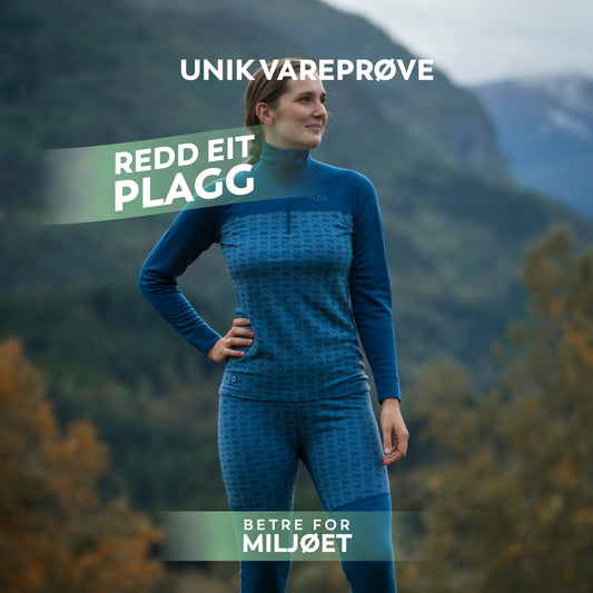 REP 25 - Ulltrøye med høy hals Blå S