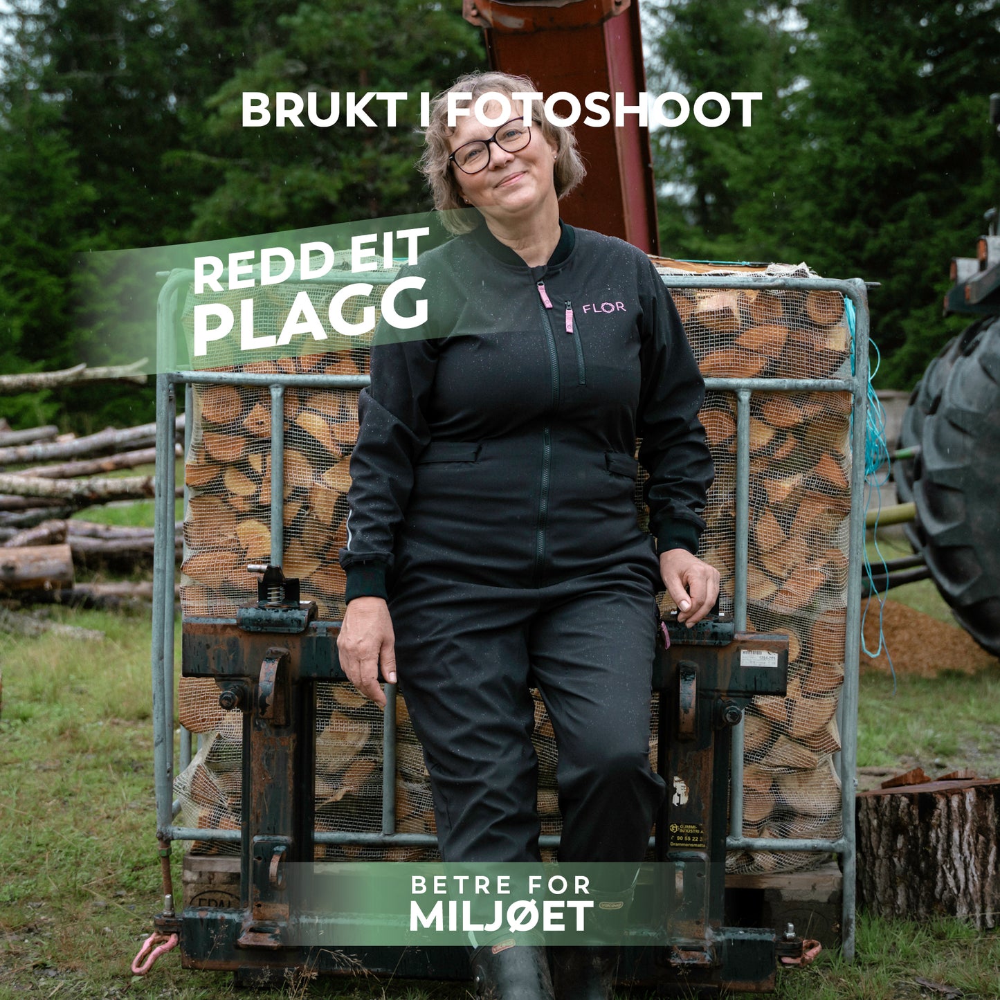 REP 25 - Flor kjeledress Svart M