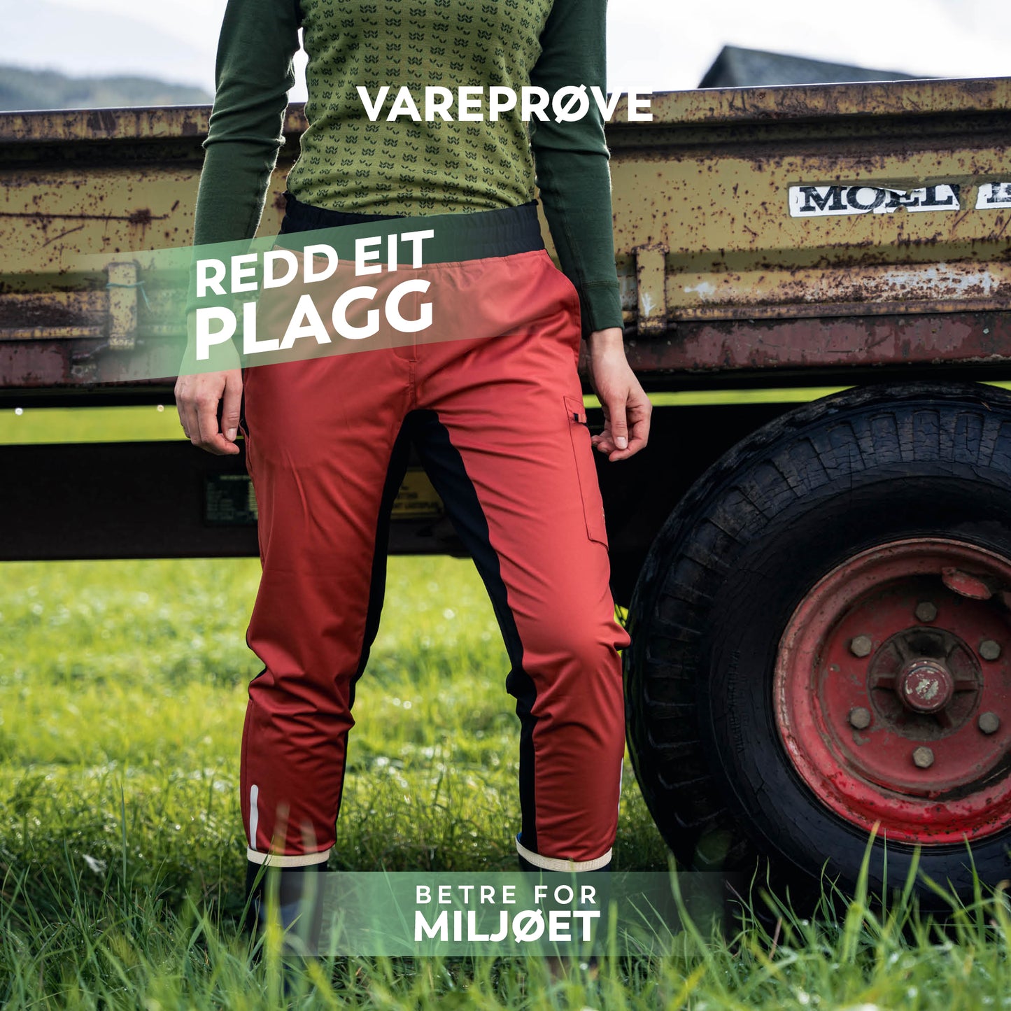 REP 25 - Sjodna arbeidsbukse Terrarød M