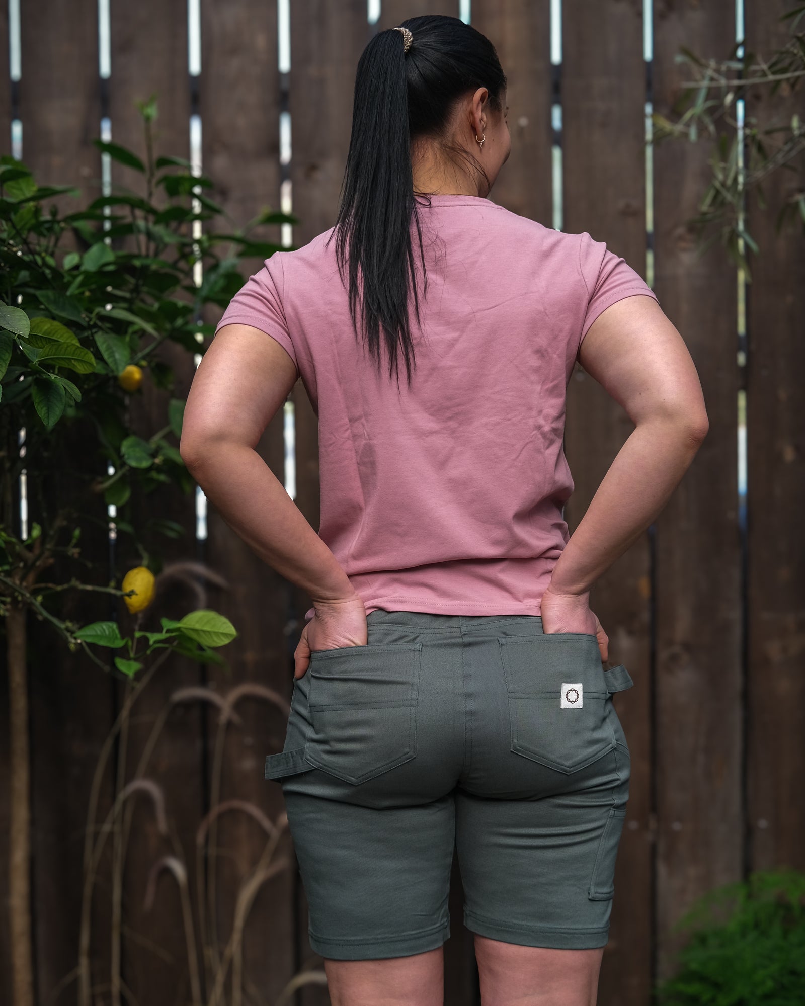 Solskin arbeidsshorts - Shorts - Furugrønn | Flor - 5